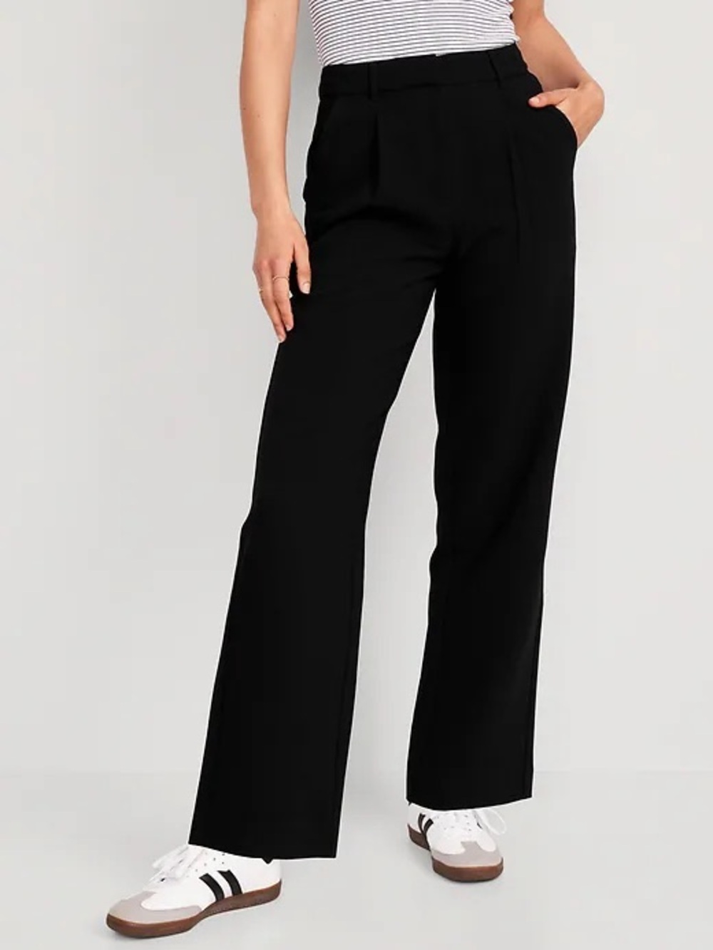 Old Navy Black Extra High-Waisted Taylor Wide-Leg Trouser Pants